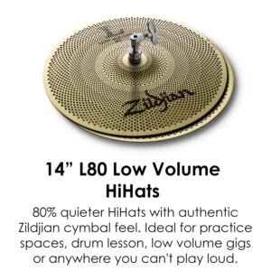 Zildjian L80 Low Volume 13-Inch Hi-Hats